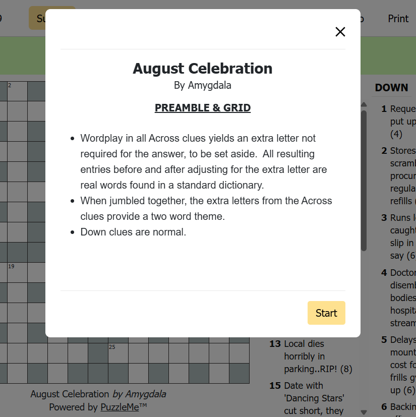 August Celebration